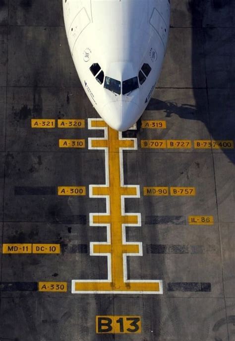 Plane Terminal Gate Markings Aviation Airplane Aircraft