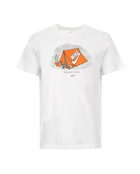 Nike T-shirt Logo – White / Orange for Men | Lyst