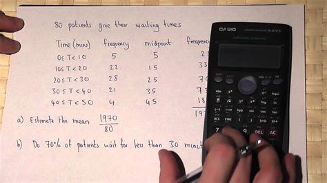 Grouped Frequency Table Estimate The Mean Gcse Maths Revision