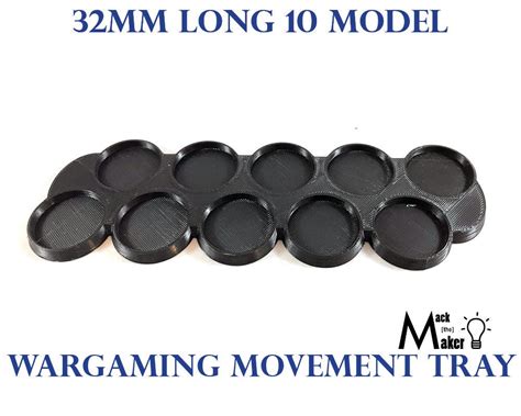 Warhammer 40000 Warhammer 40k 32mm Base 10 Model Movement Tray Etsy