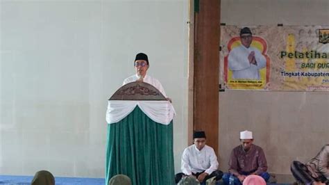 Sekda Kabupaten Sukabumi Buka Pelatihan Tahsinul Qur An Guru Ngaji TPA