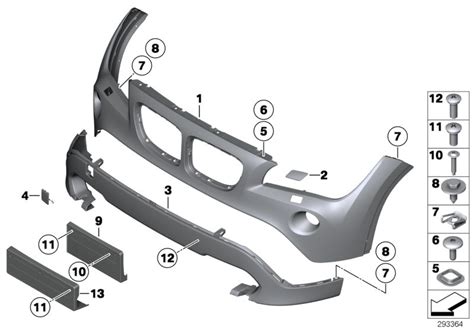 Original BMW Panel Bumper Primed Front X1 F48 SRA HUBAUER Shop De