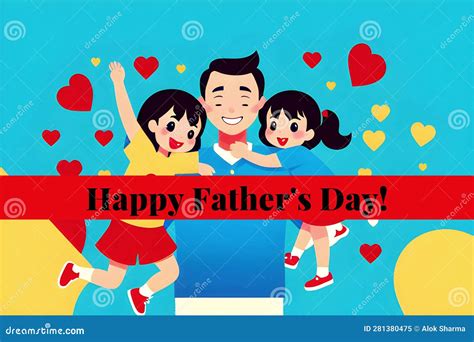 Celebrate Fathers Day With A Captivating Vector Illustration That