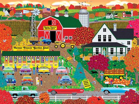 Autumn Harvest Scratch And Dent 500 Pieces RoseArt Puzzle Warehouse