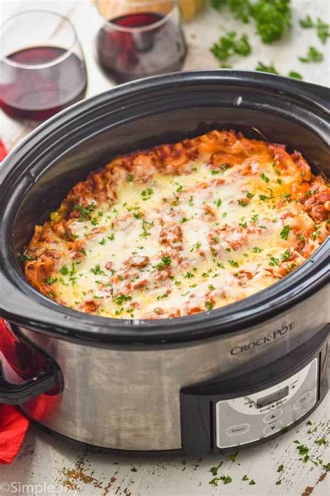 Crockpot Lasagna | Simple Joy