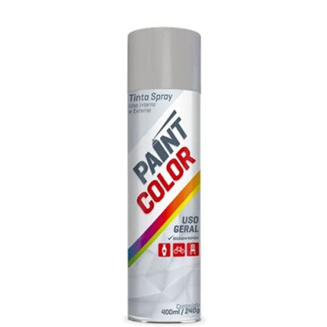 Tinta Spray 400ml Fundo Prep Cinza Paintcolor Thafer Distribuidora