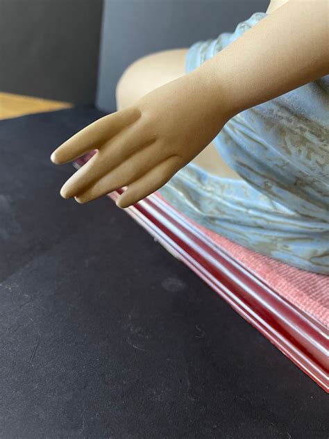 LLADRO Very Rare Vintage Gres Finish Collection 3517 Nude WOMAN With ROSE On Original Wooden