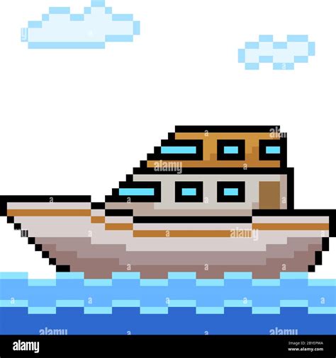 Sinking Ship Shipwreck Pixel Art Illustration Stock Vector 54 OFF