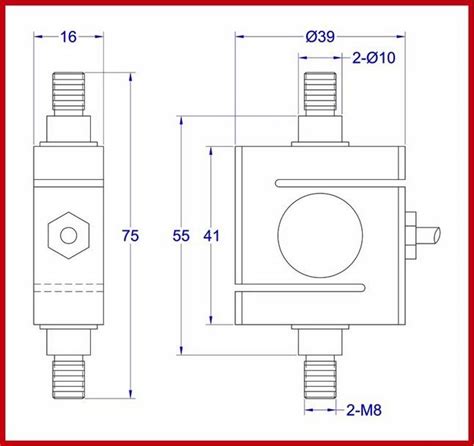 S Beam Load Cell Rod End Load Cell Tension Compression Force Measurement