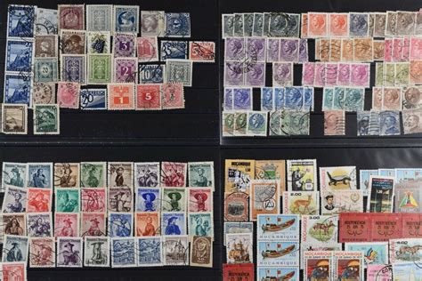 40 grosse A3 Steckkarten mit Briefmarken diverse Länder Kaufen auf