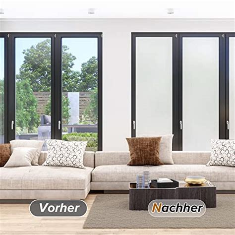 Rabbitgoo Fensterfolie Blickdicht Sichtschutzfolie Fenster