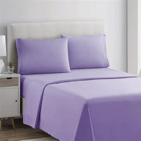 Bed Sheet Set 1800 3 Line Full Lavender Clara Clark Full Kroger