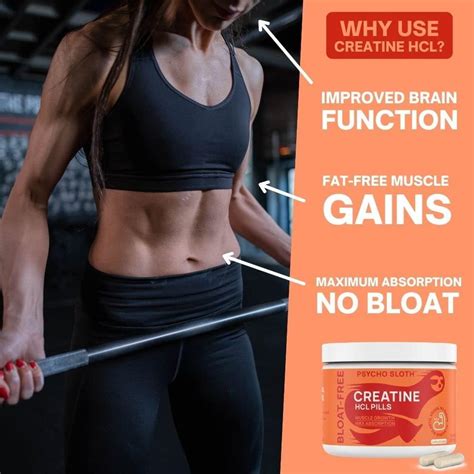 Creatine HCL Pills for Muscle Growth & Endurance | Non-Bloating ...