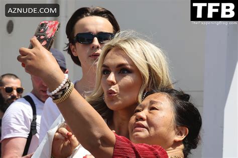 Tallia Storm Sexy Seen Flaunting Her Hot Figure At The Beach Martinez Hotel In Cannes AZNude