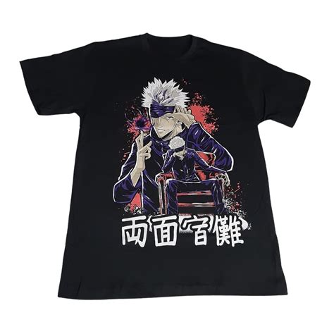 Camiseta Jujutsu Kaisen Satoru Duo Camiseteria Gêmeas do Cadu