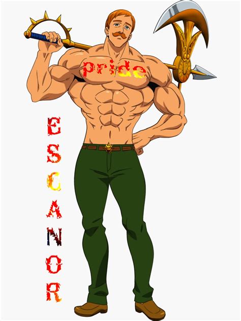 Lion Sin Of Pride Escanor Seven Deadly Sins Sticker By Otaquotes Redbubble