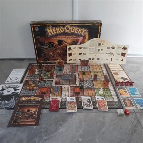 JEU DE SOCIÉTÉ MB Heroquest Games Workshop Vintage En Boite 1989