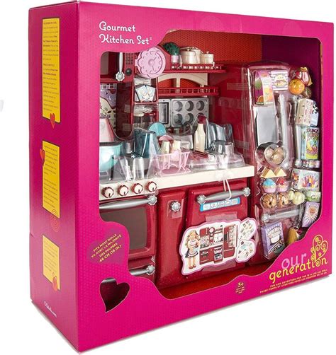 Our Generation Baking Posable Doll And Gourmet Kitchen Accessory Bundle