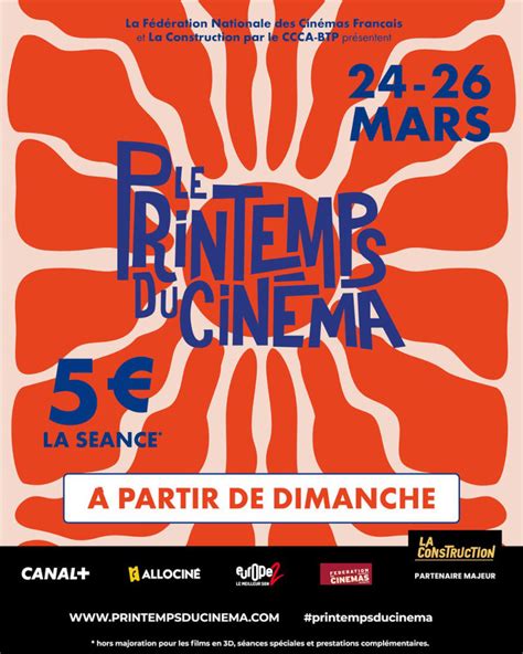 Printemps du Cinéma 2024 5 la place L Officiel des spectacles