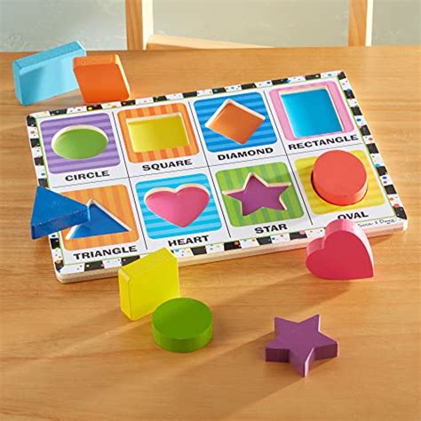 Melissa Doug Shapes Wooden Chunky Puzzle Pcs Pricepulse