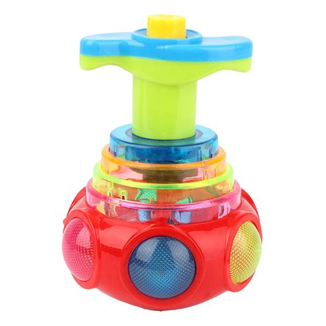 Spinning Top Toy Toddler Led Shining Music Spinner Toy Light Up