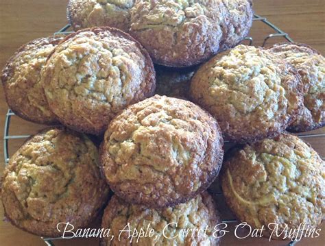 Tasty Apple, Banana, Carrot & Rolled Oats Muffins - Just a Mum's Kitchen