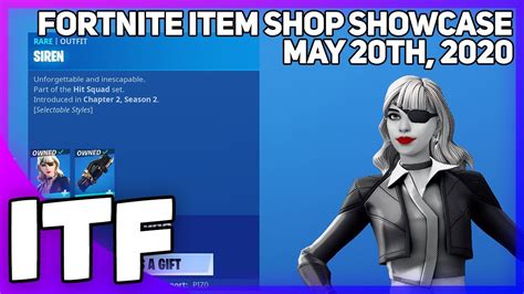 Fortnite Item Shop NEW SIREN EDIT STYLE MUSIC PACK May 20th 2020