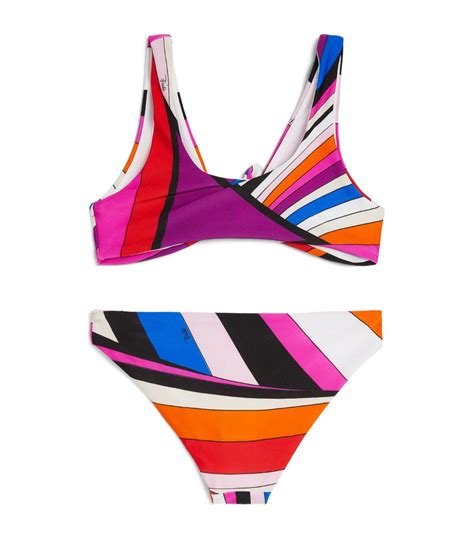 Pucci Junior Multi Iride Print Bikini Years Harrods Uk