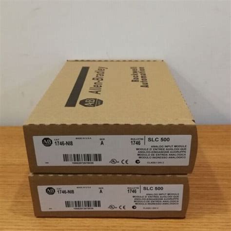 New Factory Sealed Allen Bradley 1746 NI8 SER A SLC 500 Analog Input