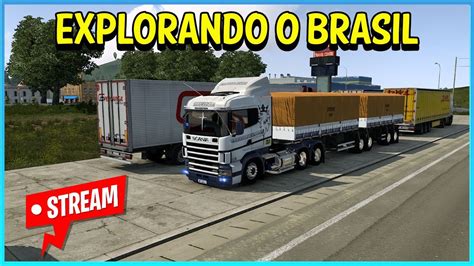 🔴live Ets2 Scania 124g No Bitrem 7 Eixos Rodando No Mapa Ea 1 50