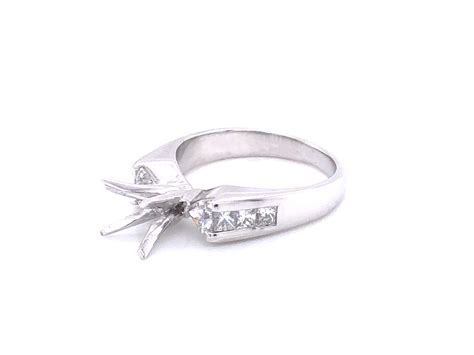 14k White Gold Diamond Engagement Ring | Solitaire Jewelers – SOLITAIRE ...