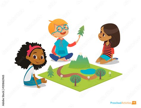 Kids Exploring Clipart