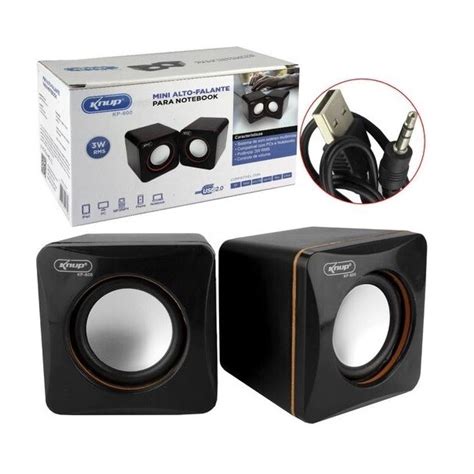 Mini Caixa De Som USB 6W RMS Knup KP 600