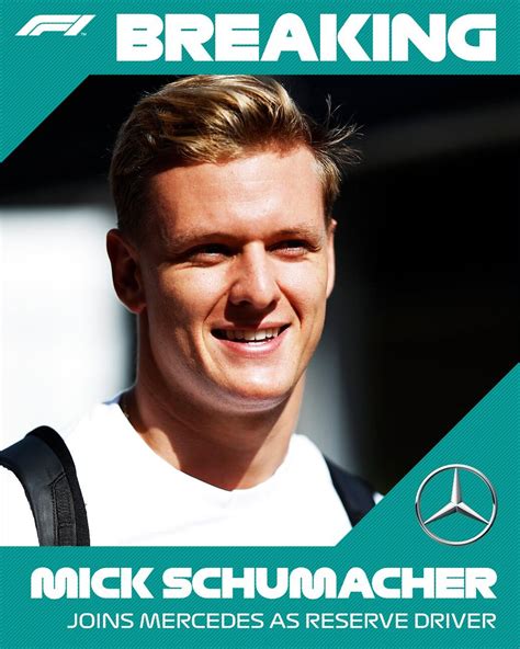 Breaking Mick Schumacher Joins Mercedes As Reserve Driver For