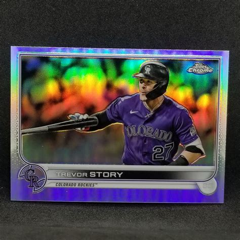 2022 Topps Chrome Trevor Story Refractor 27 Rockies Red Sox EBay