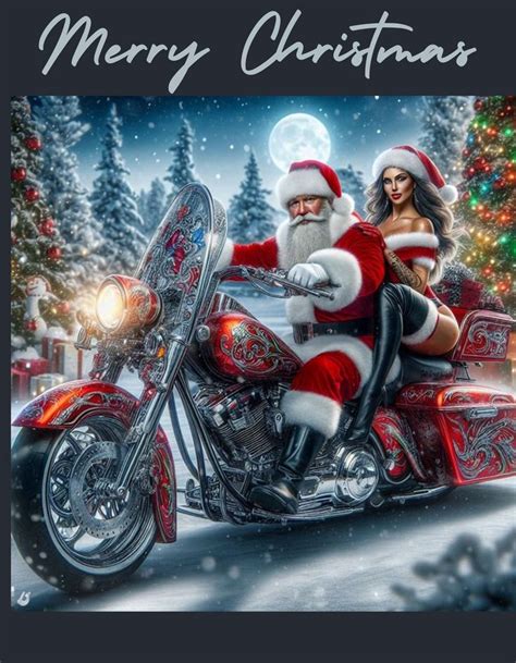 Christmas Time Ride Santa Claus Biker Santa Claus Pictures