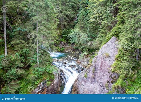 A Small Waterfall In The Tatra Mountains Stock Image Image Of Europe