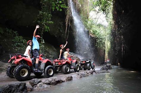 Ubud Quad Atv Waterfalls Barong Caves Bali Adventur