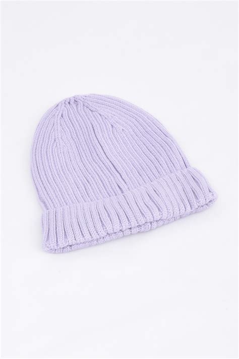 Gorro De Punto Lila BAS Basic Simple