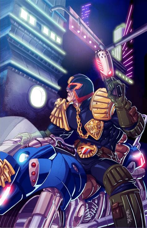 Judge Dredd | Judge dredd, Comic art, Anime