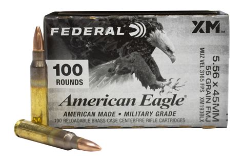 Federal Mm Gr Fmj Bt American Eagle Box Sportsman S