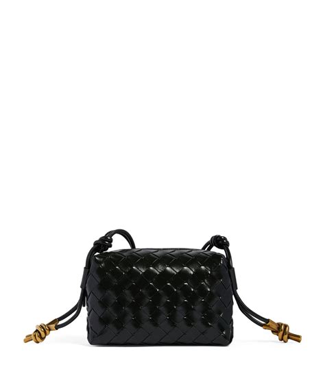 Bottega Veneta Mini Leather Intrecciato Loop Camera Bag Harrods US