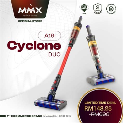 Portable Mmx Cyclone Duo A19 Lightest Omnidirectional Double Brush