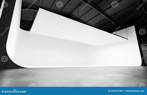 Professional Photography Studio with White Background Stock Image ...