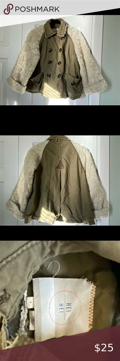 Anthropologie Hei Hei Jacket Surplus Green And Sequin Jacket By Hei Hei