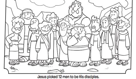 Jesus Calls His Disciples Coloring Page