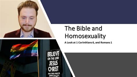 The Bible And Homosexuality Youtube