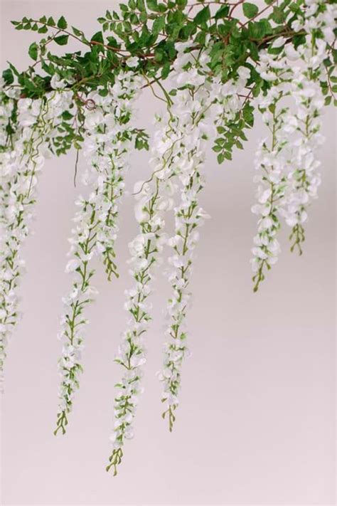 Faux White Wisteria Garland Something Borrowed Bloomspremium Silk