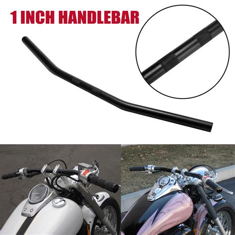 Motorcycle Handlebar Black Z Bars Cruiser Bike Compatible With