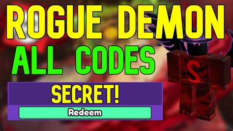 All Rogue Demon Codes Roblox Rogue Demon Codes July 2023 Youtube